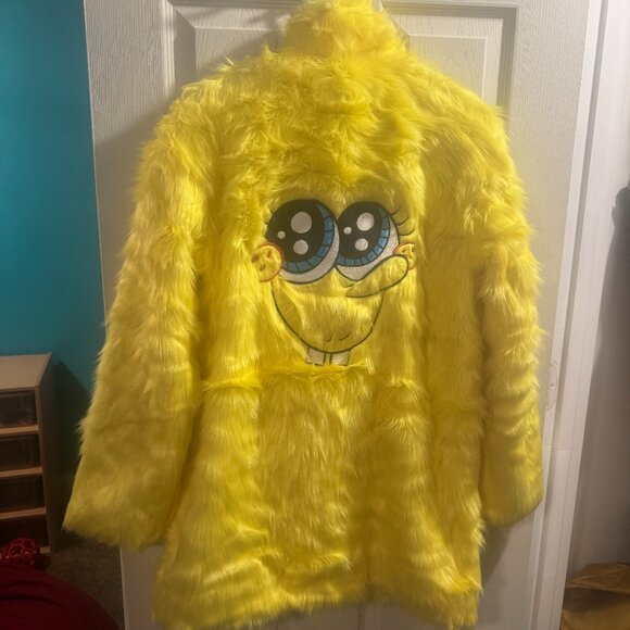 Dolls Kill x Spongebob Jackets & Blazers - Dolls Kill x Spongebob ~ faux fur Spongebob jacket - S *SOLD OUT*
